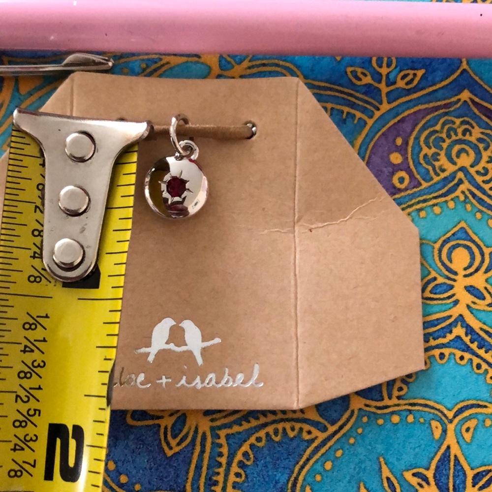 birthstone charm red (ruby) - Picture 3 of 3